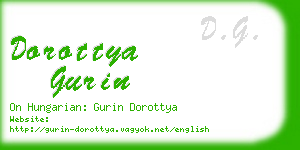 dorottya gurin business card